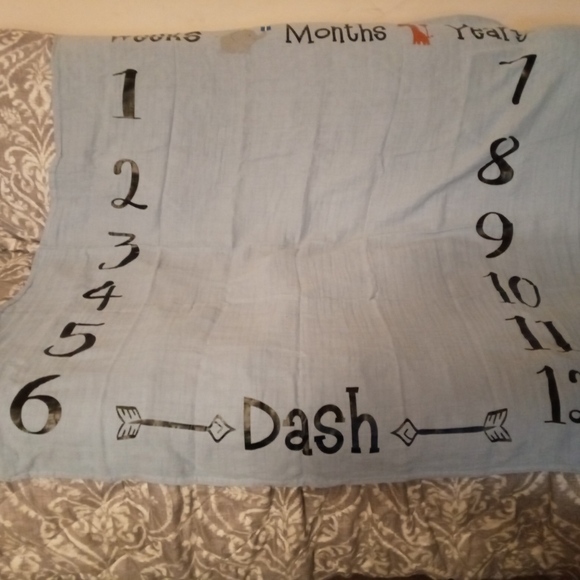 BNWT Baby Growth Chart Blanket - Picture 9 of 10